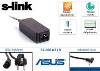 S-link SL-NBA210 45W Netbook Adaptörü 19V 2.37A 3.0mm/1.1mm Asus Ultrabook BC954